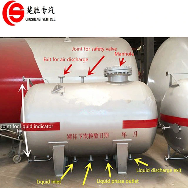 5m3 de depósito de presión tanque de almacenamiento de gas propano de 40 ton Petrolero de Nigeria
