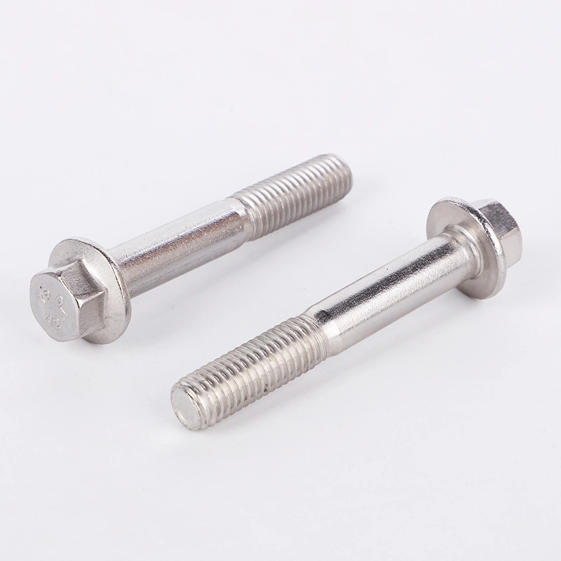 M10 M16 A4 A2 SS316 SS304 Stainless Steel Hex Flange Bolt DIN6921