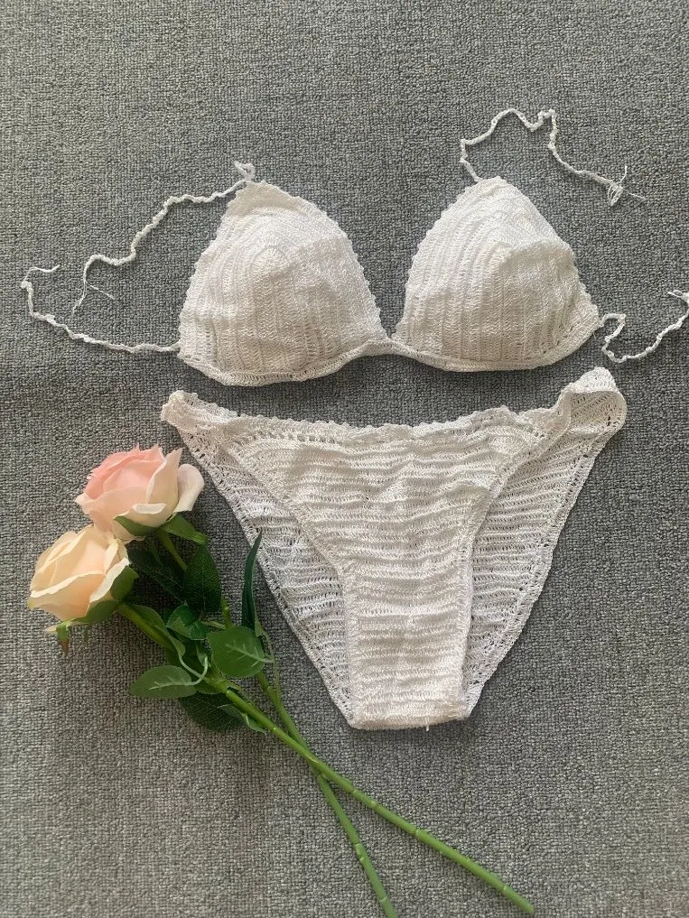 2021 Nova chegada Hand-Made Crochê Bikini para a União e a American Beach Senhoras roupa de banho