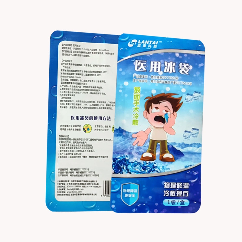 Custom Hydrogel Fever Reducing Cool Patch Ice Cooling Soft Patch for Kids Packaging Bag