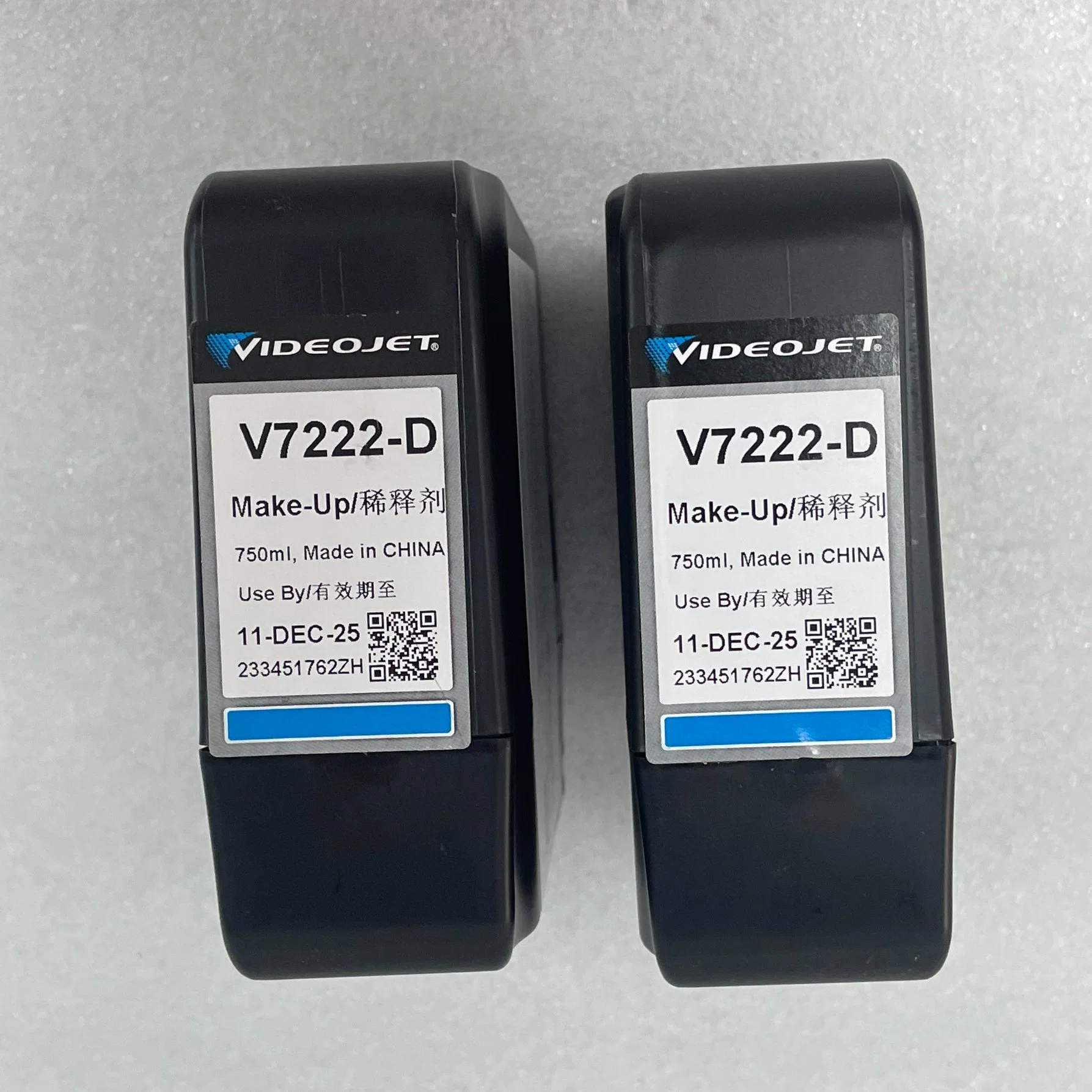 Videojet V7222-D Original Makeup 750ml Ink Cartridge for 1240/1280/1580/1880 Inkjet Printer