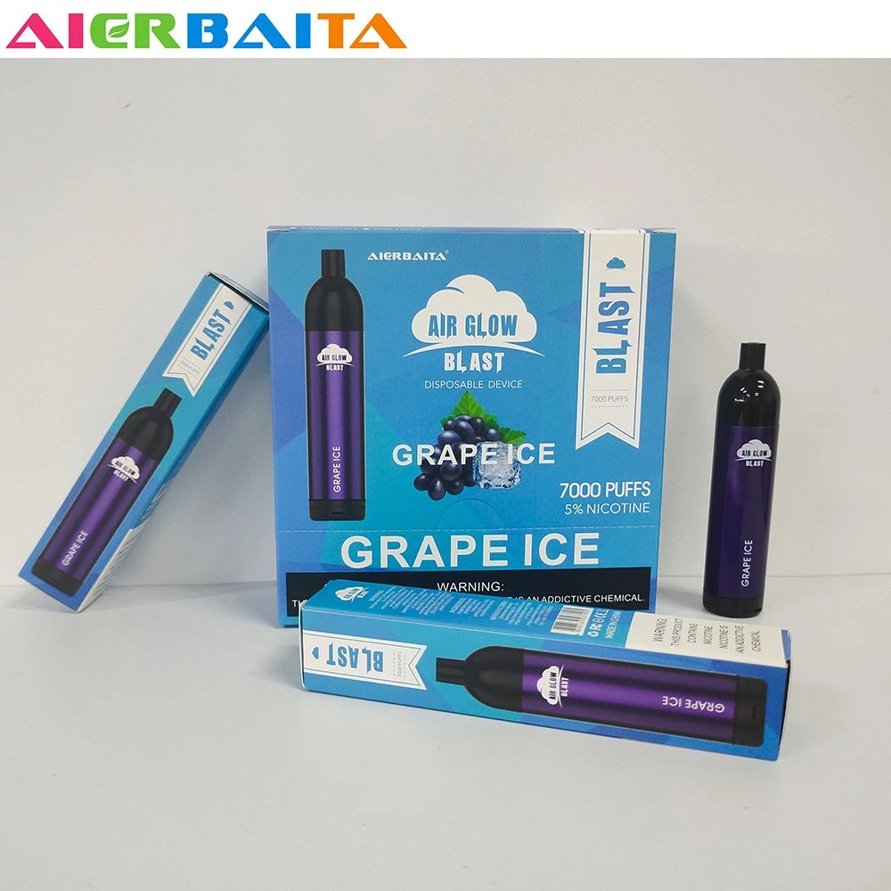 Europa mercado desechable VAPE 7000 Puffs 2% 0% cigarrillos electrónicos VAPE