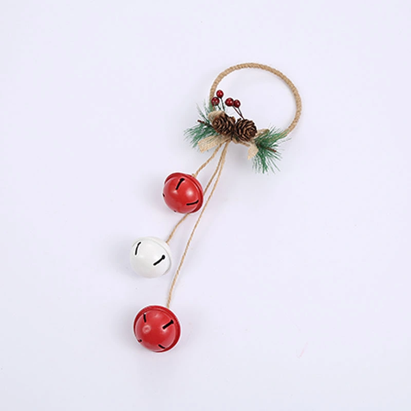 Wholesale/Supplier Christmas Bells Pendant Christmas Ring Hemp Rope Bow Decoration Christmas Tree Hanging Ornaments