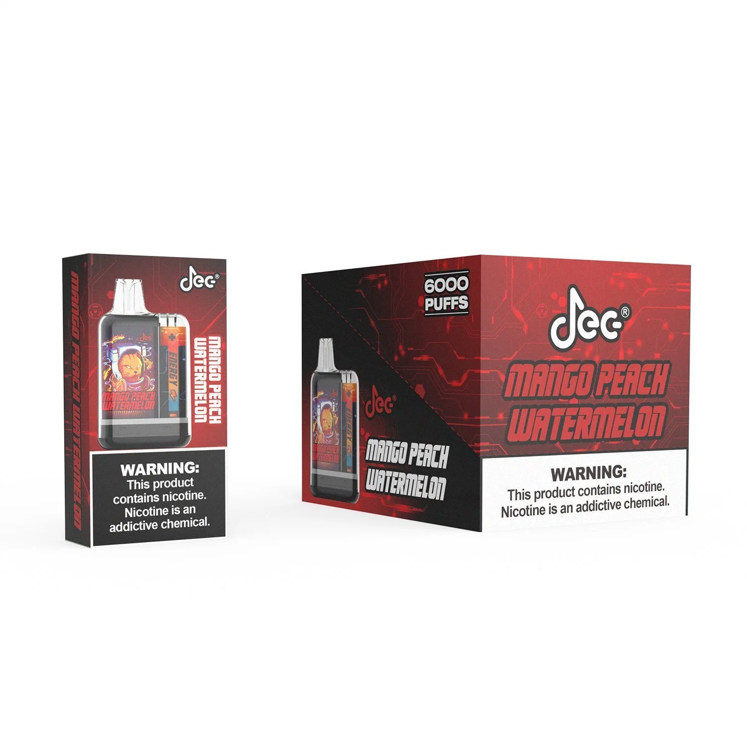 Jec Box Randm Tornado 6000 Puffs 0% 2% 5% Großhandel Einweg-Vape