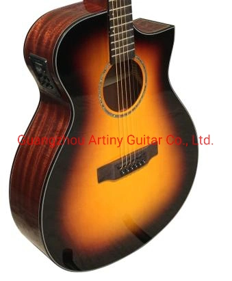 OEM 41 pouces haut de l'épinette Cutway Guitare acoustique Guitarra