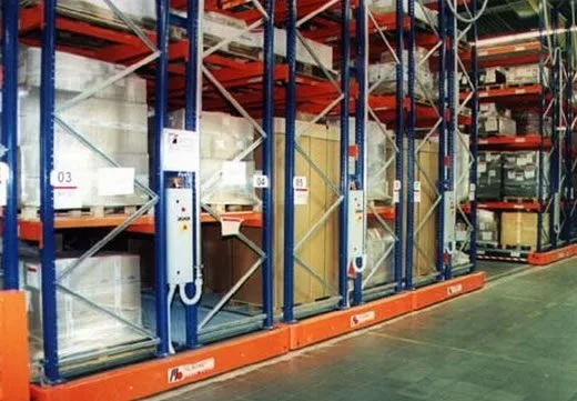 Good Quality High Density Mobile Narrow Shelving Unit/Very Narrow Aisle Pallet Racking/Tall Narrow Storage Rack