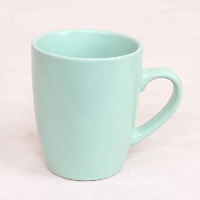 Factory Supply Hot Sale Matte Light Blue Ceramic Mug for Gift, Promotion or Daily Use