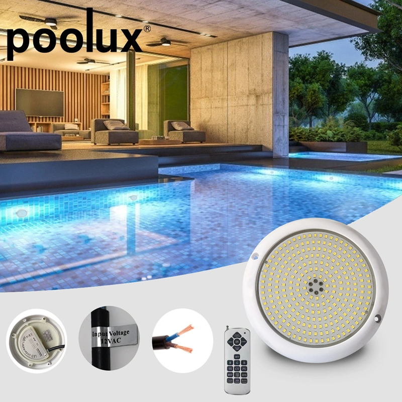 Poolux 2021 كمبيوتر جديد صغير IP68 حوض سباحة LED مثبت على الحائط ضوء تحت الماء لحمام السباحة