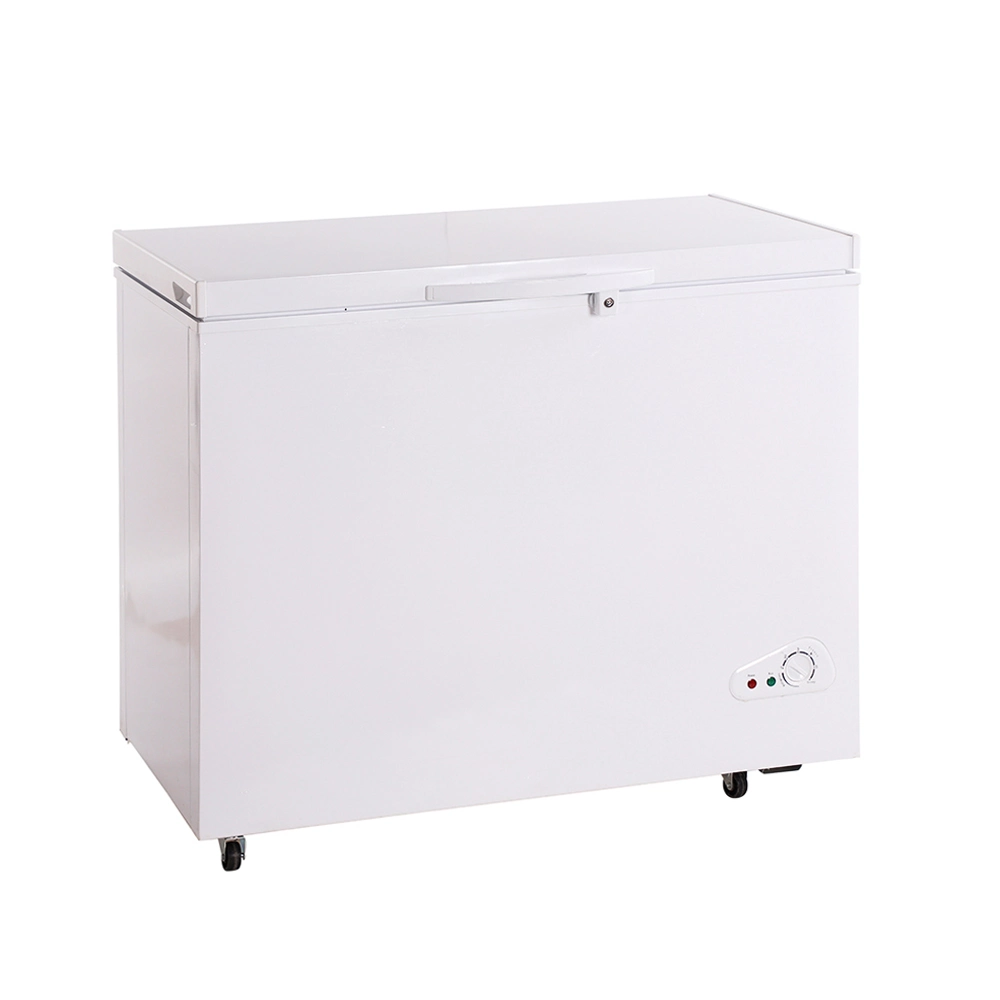 Hot Selling 318 Liter Household Single Door Chest Freezer Top Open Freezer with Inside Condenser