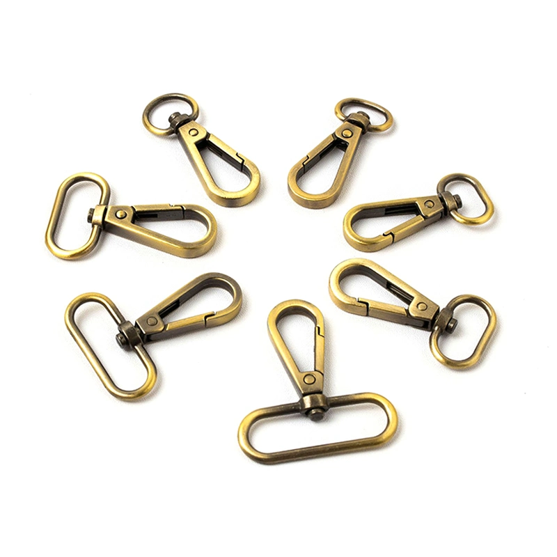 Wholesale/Supplier Price High quality/High cost performance  Brass Loop Clasp Metal Brass Hook Zinc Alloy Lobster Hook for Bag