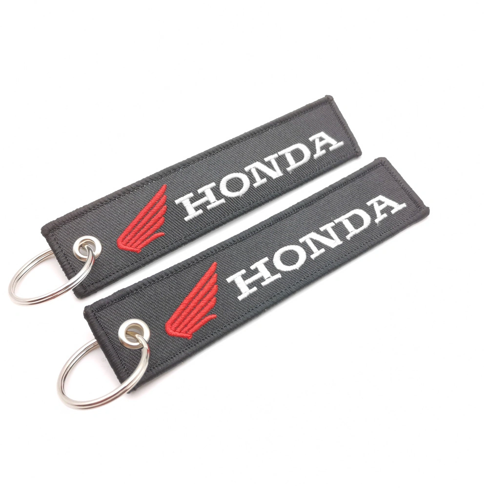 Wholesale/Supplier Custom Car Embroidery Woven Keychians Promotional Gift