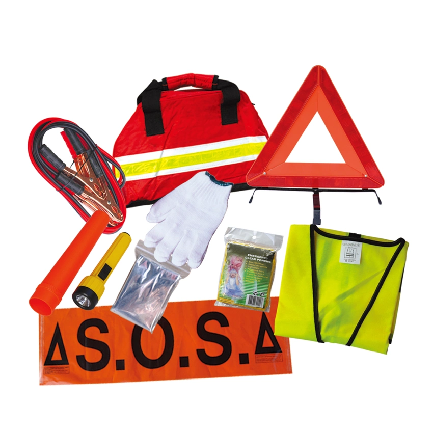 Justin Case Auto Safety Kit Travel Set Emergency Roadside Tools