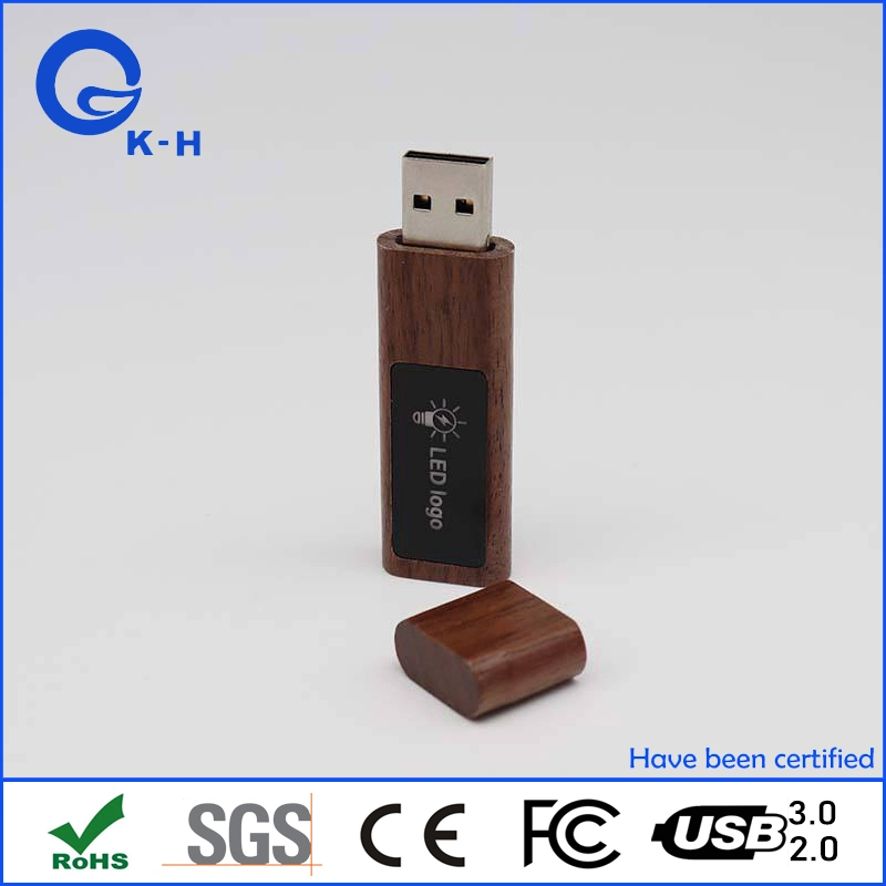 New USB Gadget Custom Flash Memory Driver Light up Logo Promotional Gift