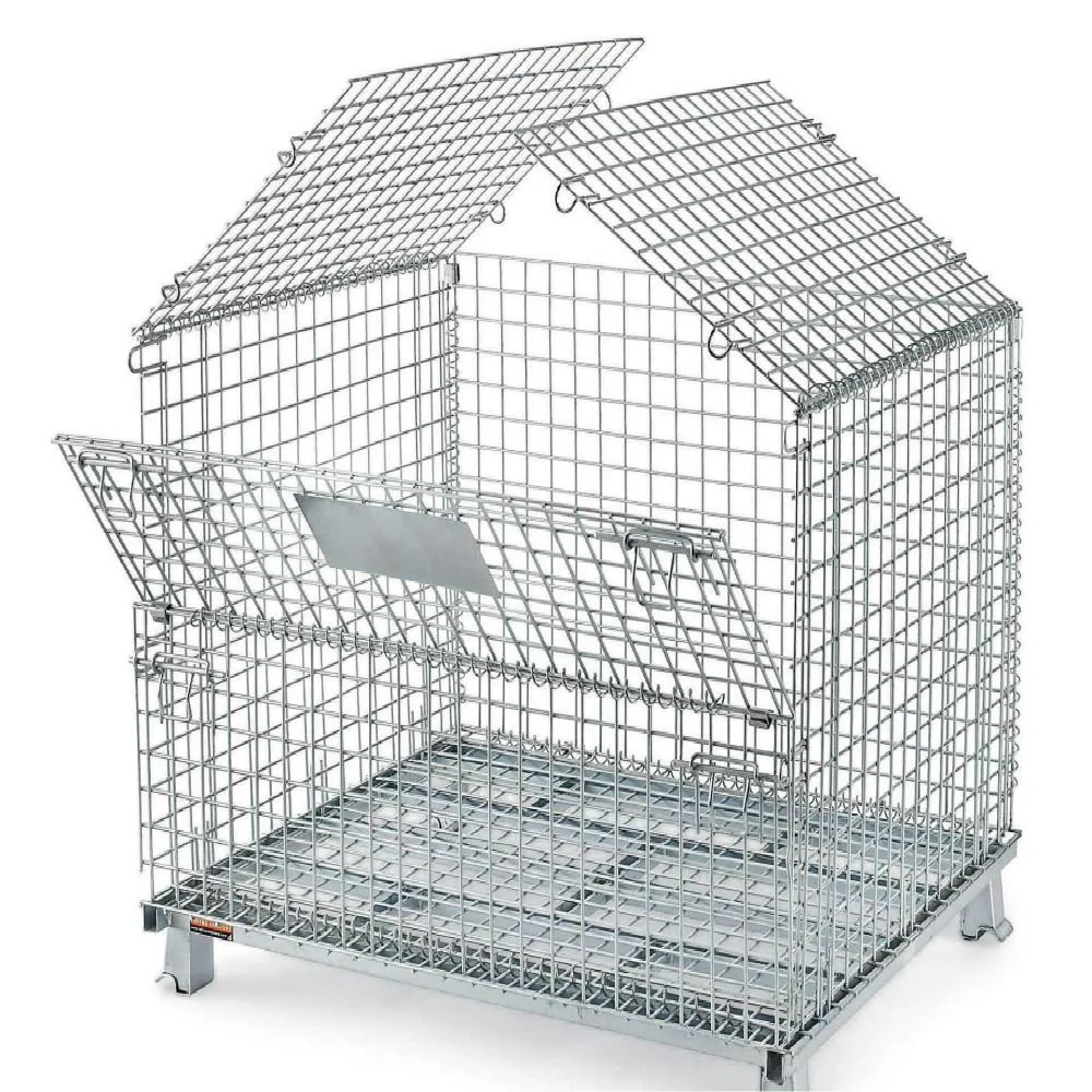 Galvanized Steel Wire Mesh Cage/Pallets Storage Box