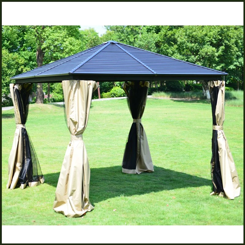 Hardtop sólidas carpas Gazebo patio jardín cenador