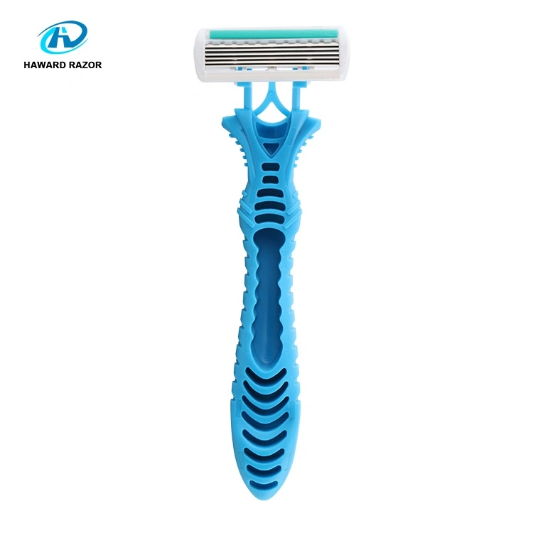 Six Blade Disposable Lady Shaving Razor 6 Blade Disposable Razor