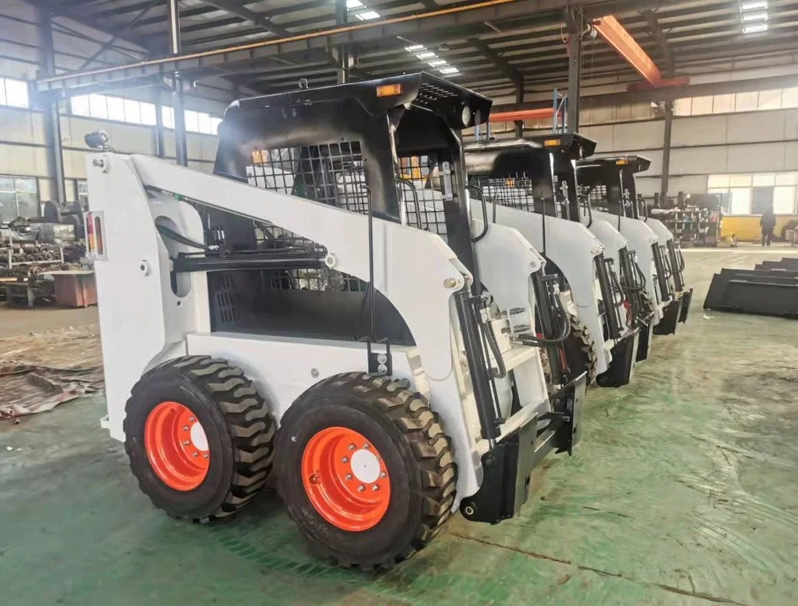 High Efficiency Agricultural Mini Skid Steer Skid Steer Wheel Loader Attachments Chargeuse Compact