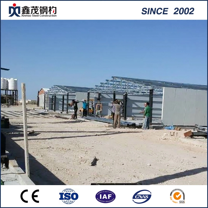 Movable Prefabricated Steel Frame for Industrial Warehouse (Steel Structure Building)