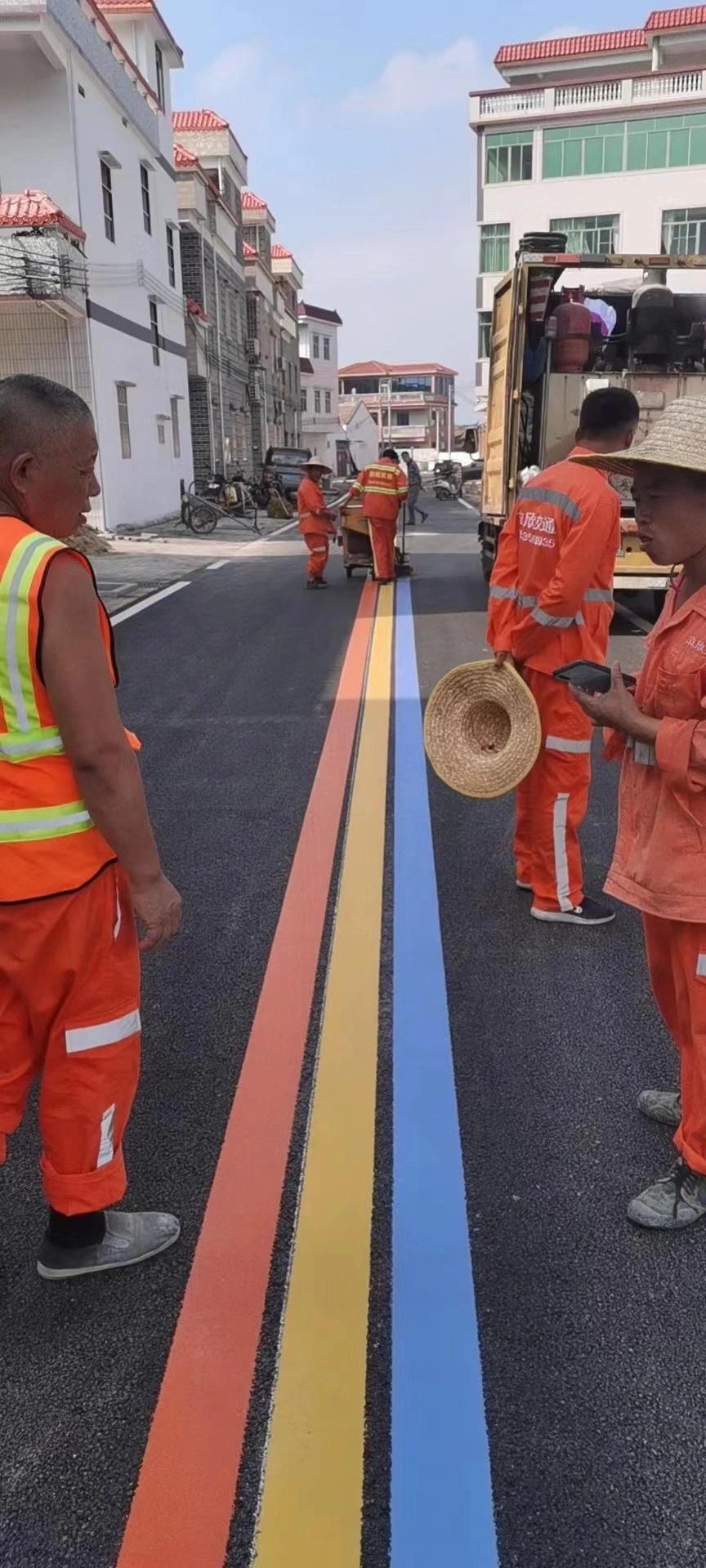 Panneaux de vente à chaud 25 kg/sac ligne de perles de verre marquage de poudre réfléchissant Peinture de route