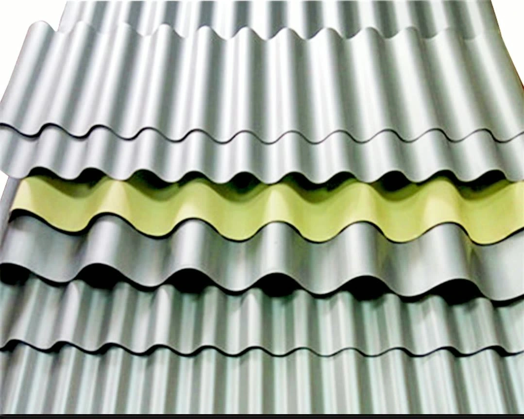 Placa ondulada de aluminio placa corrugada superficie de pared placa corrugada Lexus Wallboard
