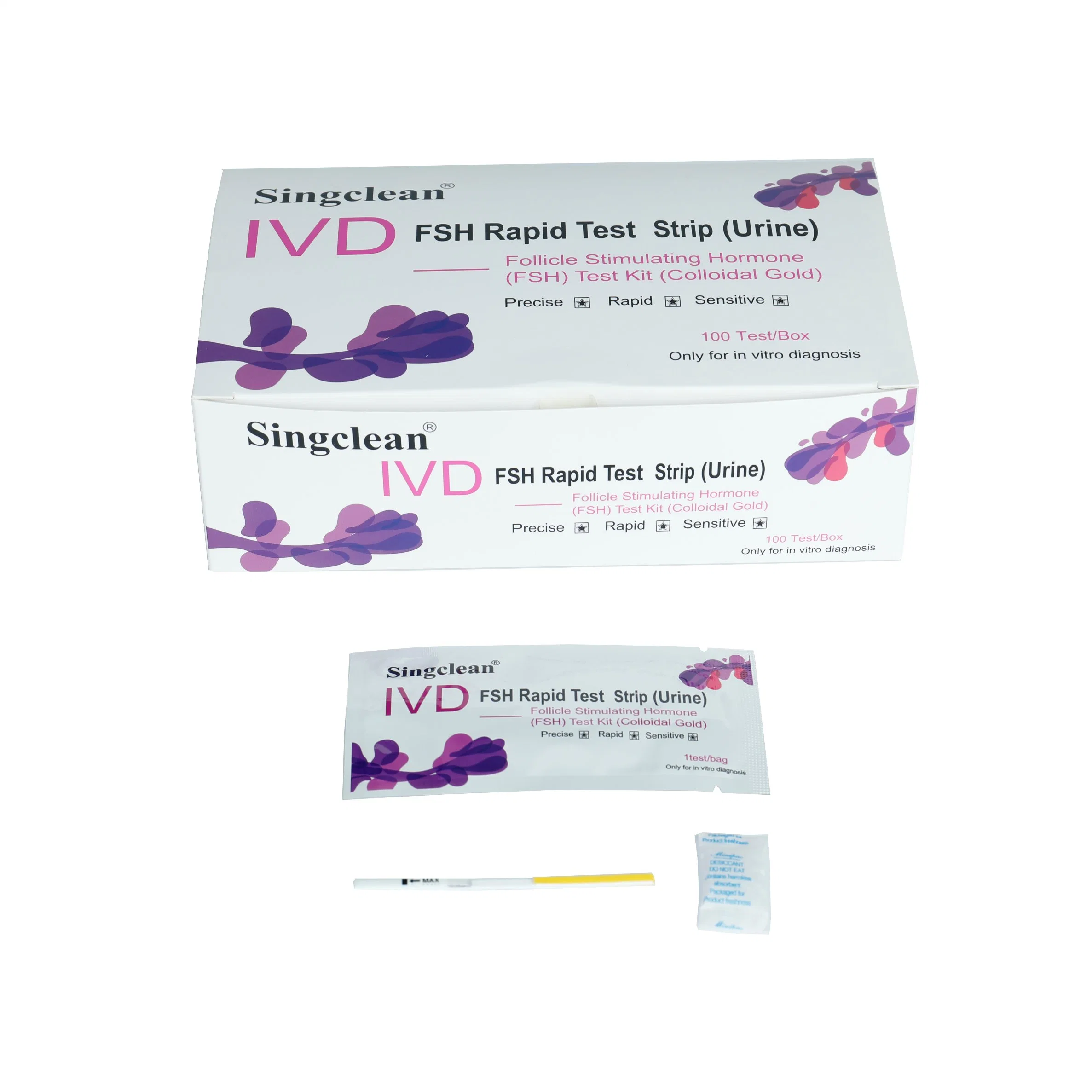 Ce Approved Fsh Menopause Test Kit Strip Midstream Cassette