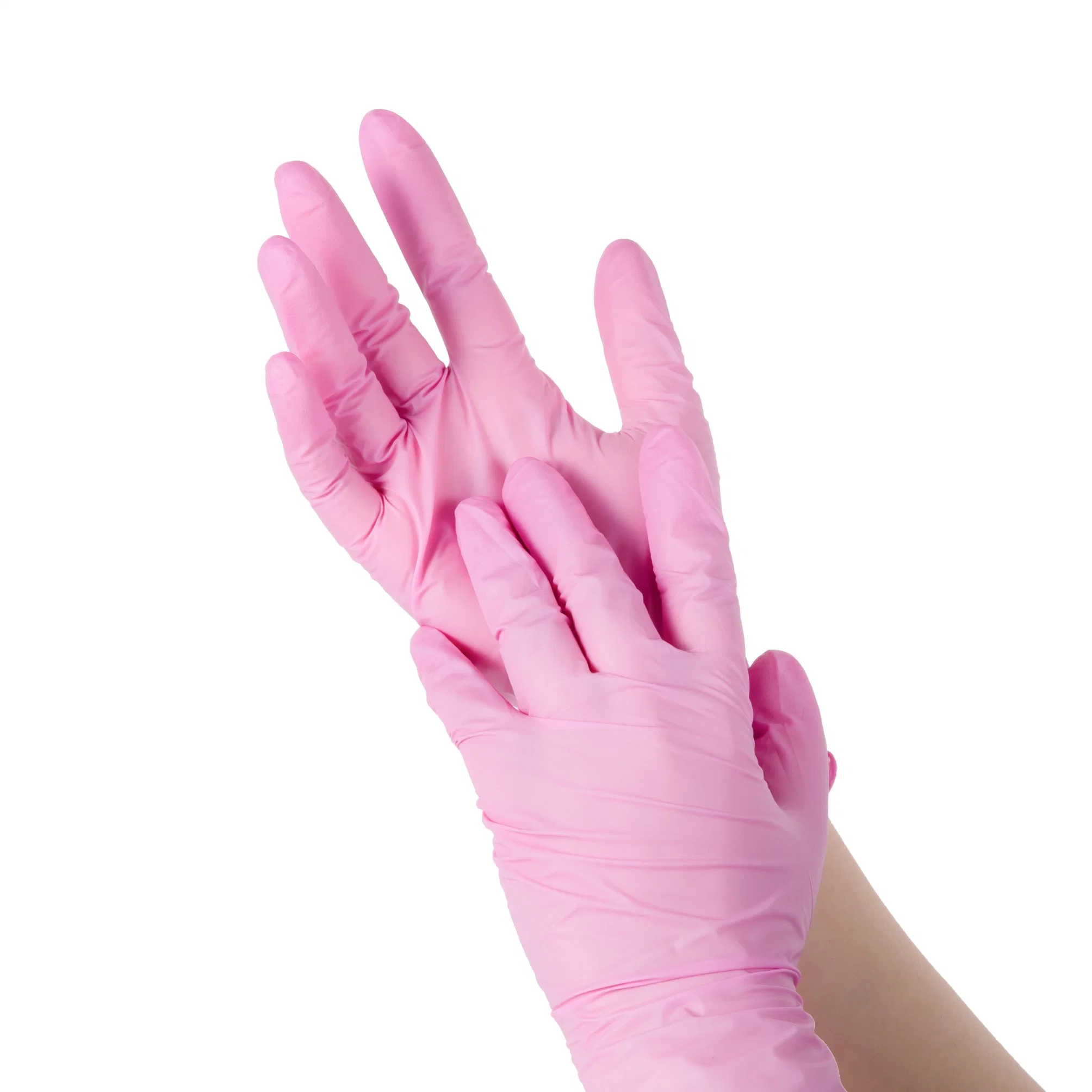 Disposable Medical Examination Light Red Nitrile Glove Powder Free