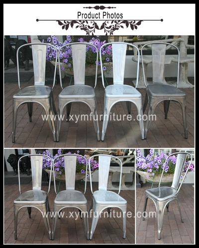 European Style Industrial Antique Metal Chairs