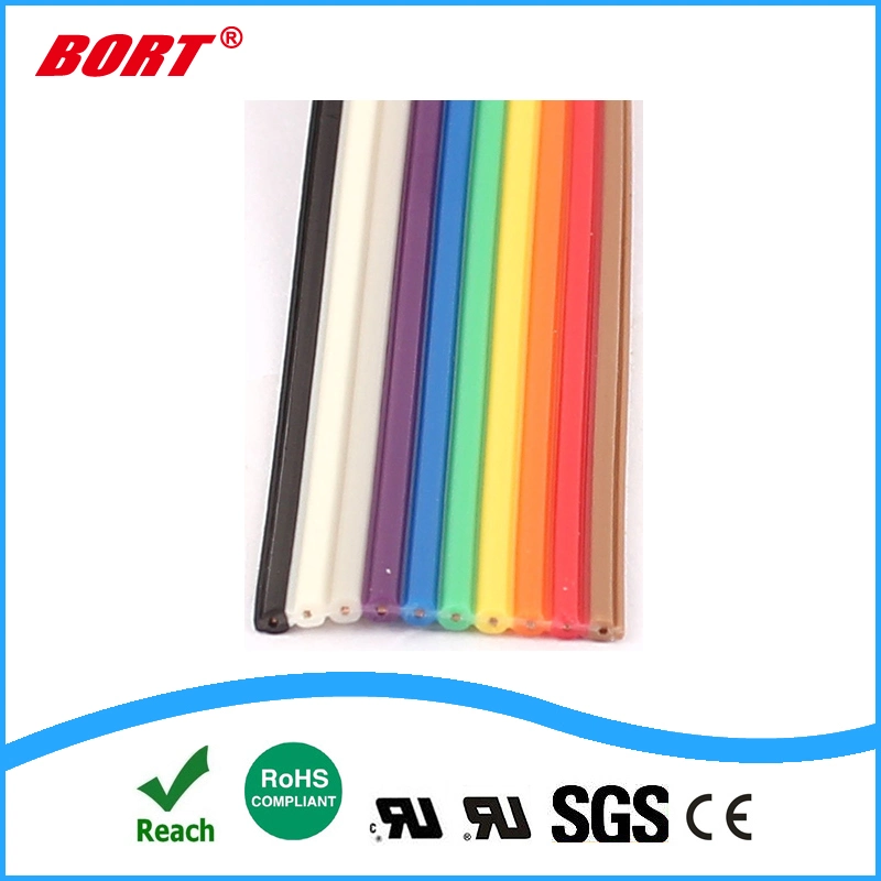UL2468 UL 10pin Computer Wire Rainbow Color Flat Ribbon Cable IDC Wire Cable
