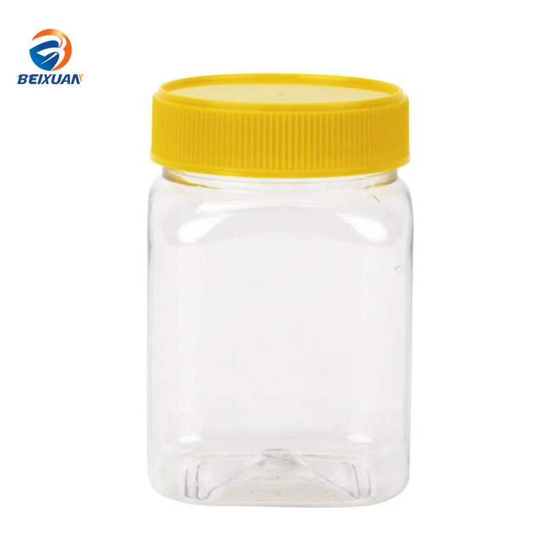 Salad Dressings Containers Squeeze Honey Bottles Reusable Plastic Honey Jars with Cap