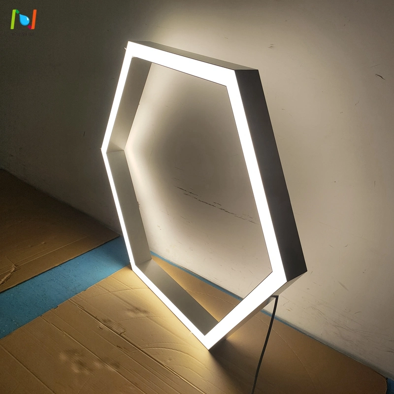 Iluminación de techo de oficina con LED de iluminación lineal hexagonal de perfil de aluminio