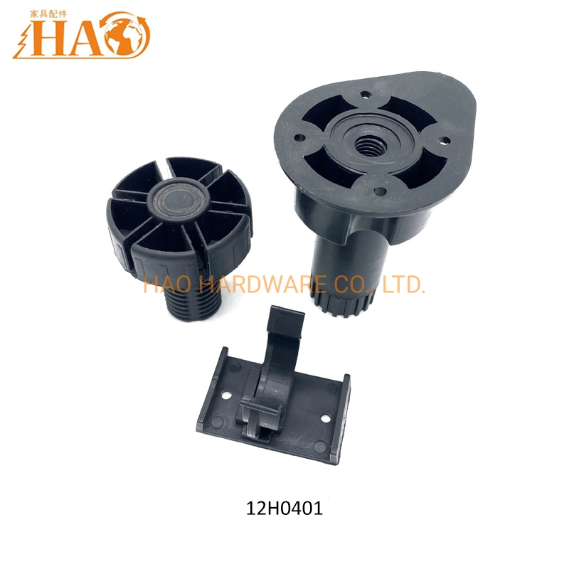 Cabinet Hardware Black Cabinet Leveling Feet with Clip