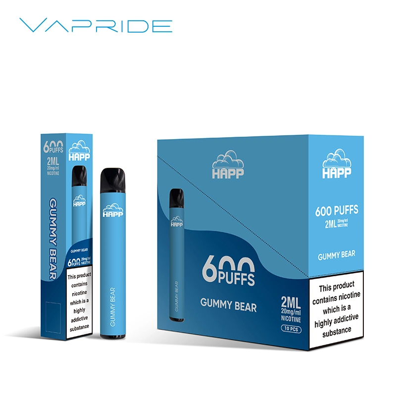 Neue Ankunft 2023 UK Wholesale/Supplier 600puffs Elektronische Zigarette für Vape Dropshipping