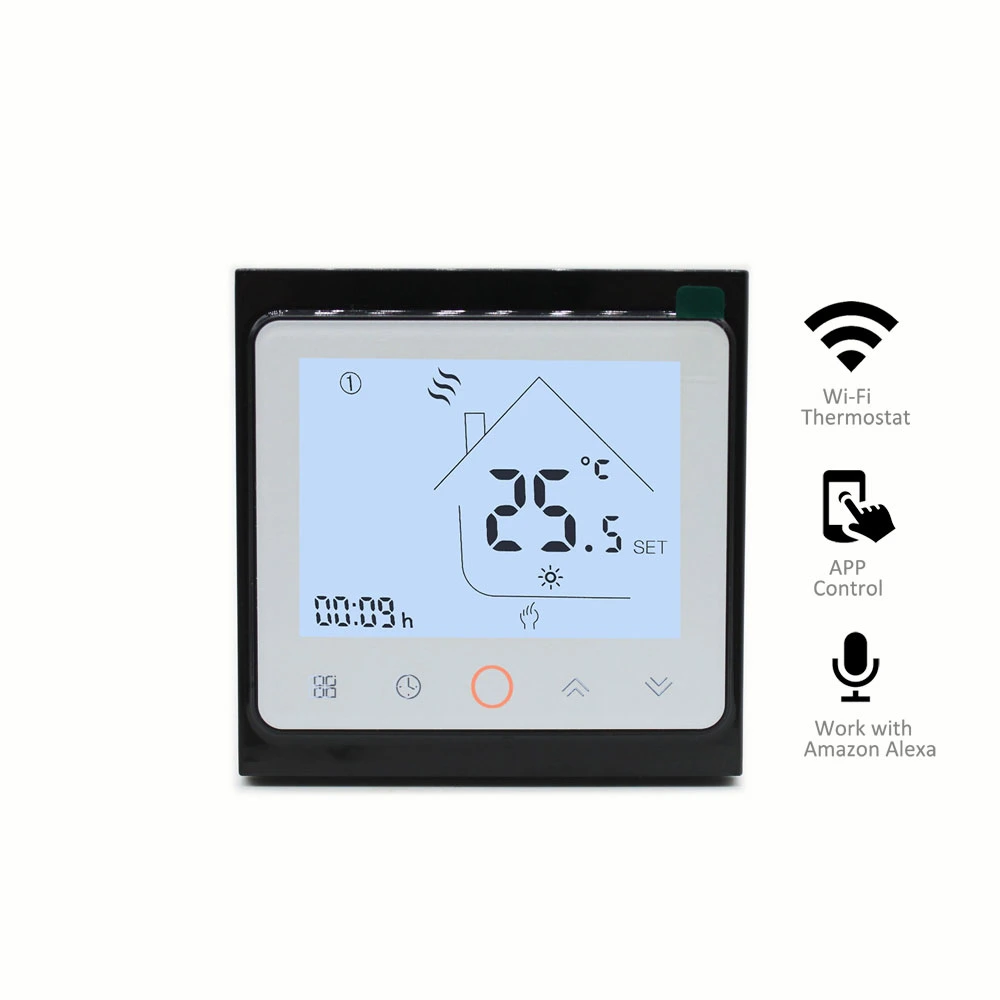 230V Smart Underfloor Heating System Thermostat Wired WiFi Group Voice Control