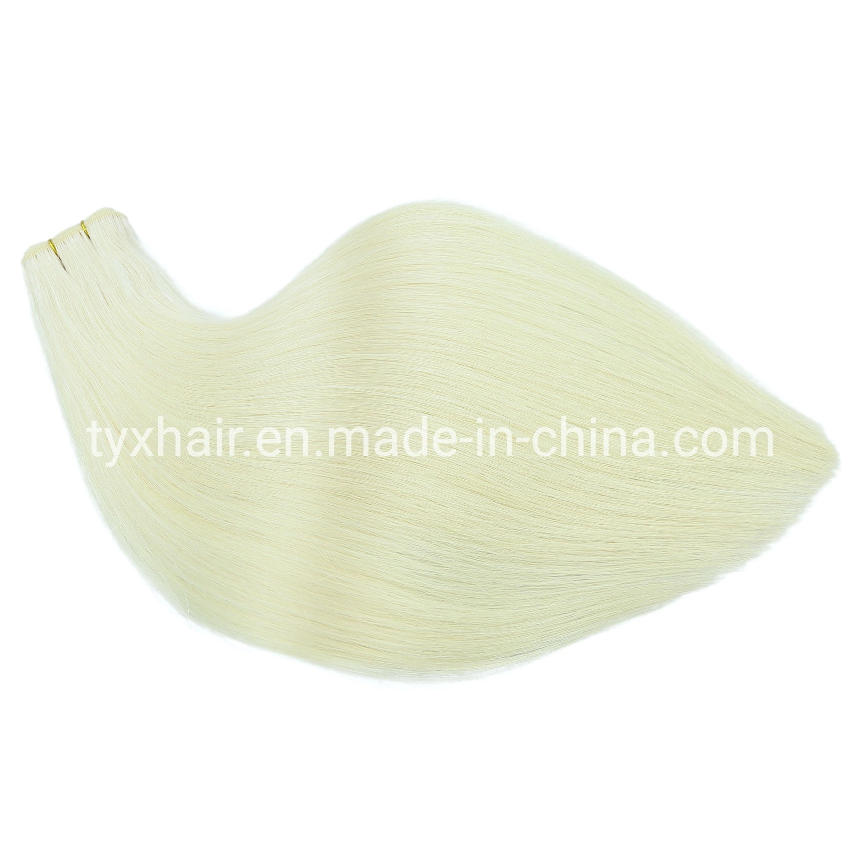 Costura en blonde Hair Extension 100 gramos el Cabello Remy señala doble paquete paquete de cabello trama