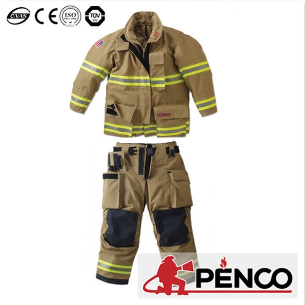 Fato de combate a incêndios personalizado da China, High Standard Fire Uniform Protective Vestuário