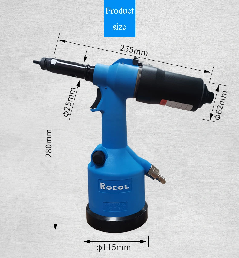 Rocol M3-M12 Luft-hydraulisches Handnietmutter-Pistole Werkzeug