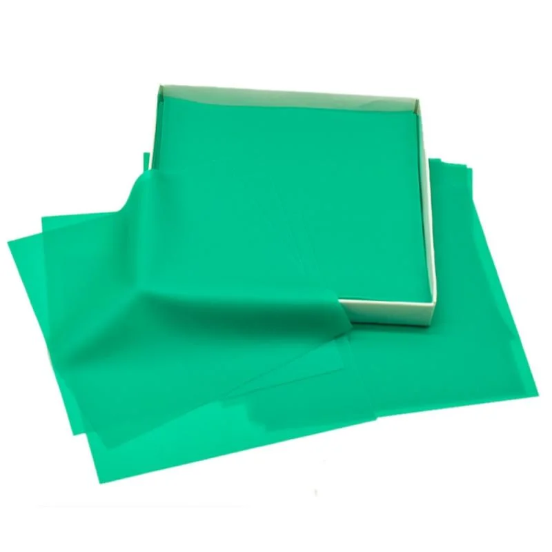 Nature Pure Latex Dental Material Anti-Allergy 5*5inch 52PCS Medium Rubber Dam Green Thin Dental Dam Sheet for Dentist