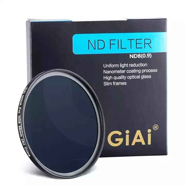 Giai Professional Custom Camera 52mm 77mm 82mm ND8 Camera Lens ND Filter