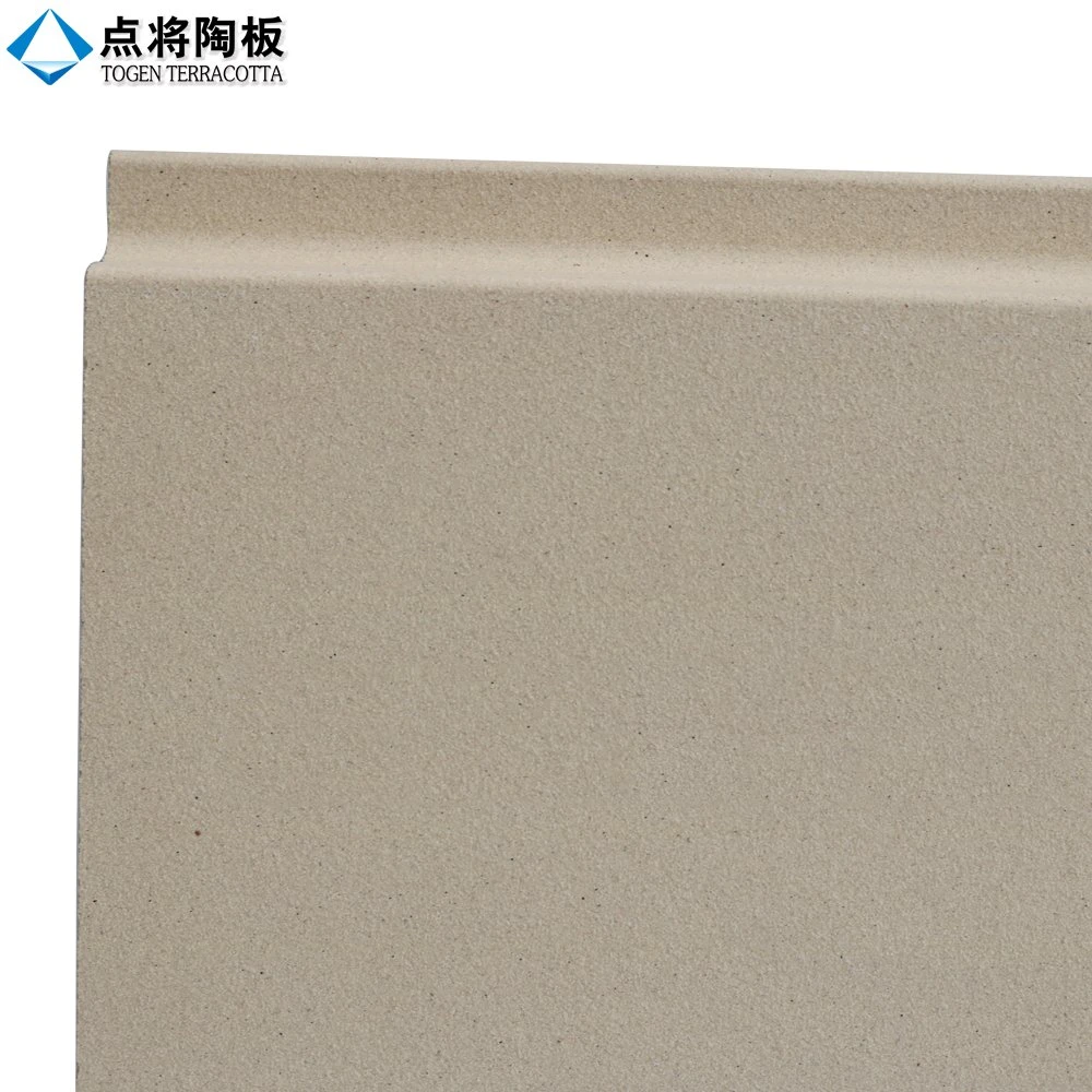 Togen material de construção parede Extrial Beige parede de cortina de painel terracota Tijolo de argila