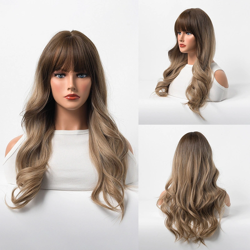 Hot Sale Factory Directly Pop Curly Ombre High Temperture Synthetic Hair Wigs