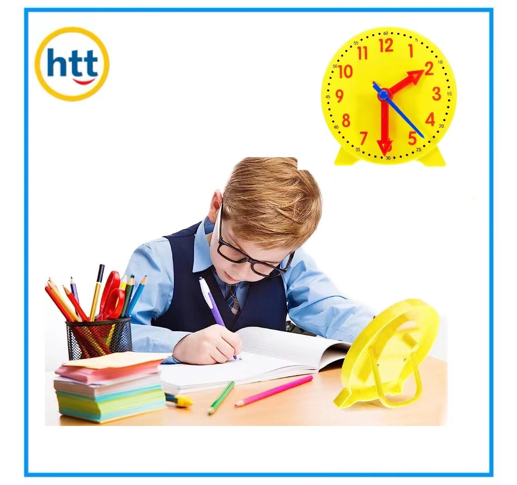 Plastic Teacher Clock Toys, School Supply, Learning Toys