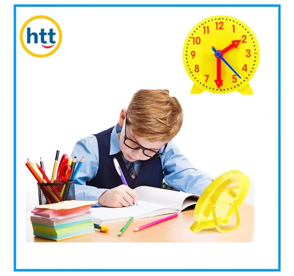 بلاستيك Teacher Clock Toys، المدرسة المدد، ألعاب التعلم