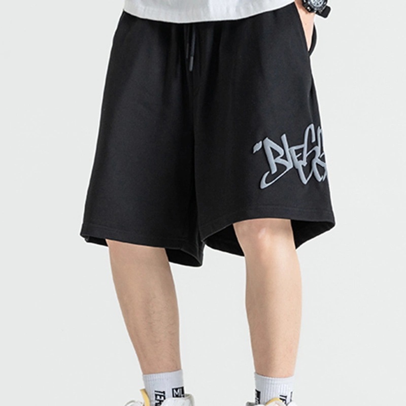 Custom Logo Blank Summer Running Athletic Polyester Cotton Men's Shorts