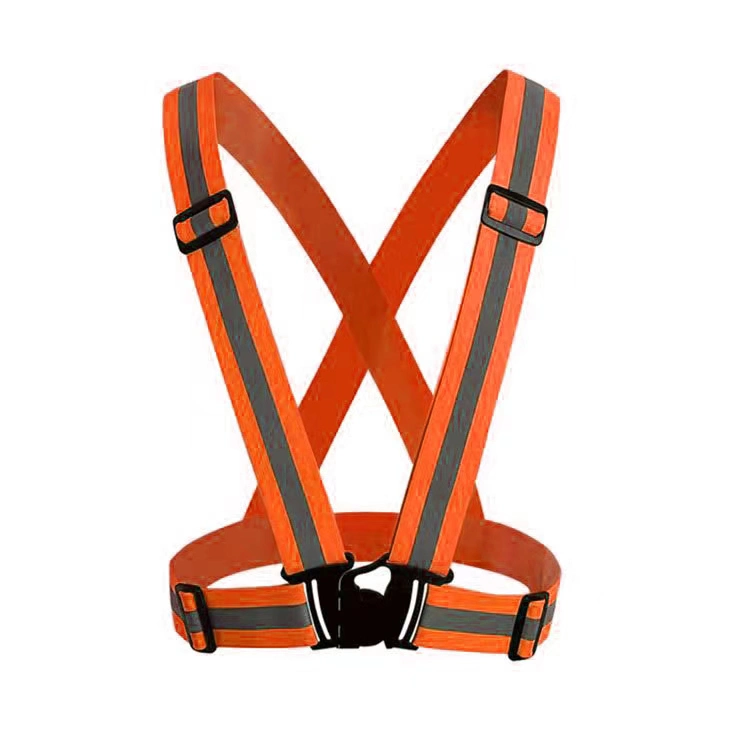 High Vis Multi Color Reflective Vest Elastic Strap Sports Work Safety Vest Belt