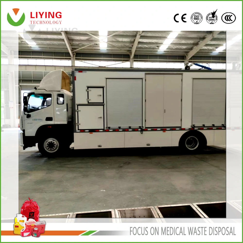 No Pollution Medical Waste High Temperature Steam Disinfection Disposal Equipment Vehicle