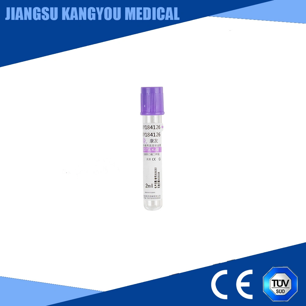 Disposable Vacuum Blood Collection Tube Medical Pet/ Glass Tube CE ISO