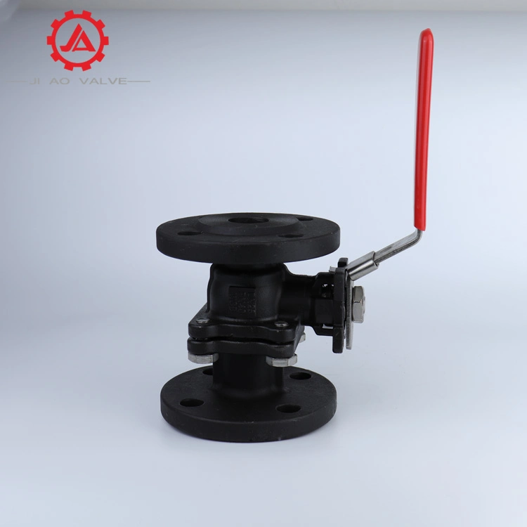 Carbon Steel DIN3202-F4 Ball Valve with Mounting Pad and Handle
