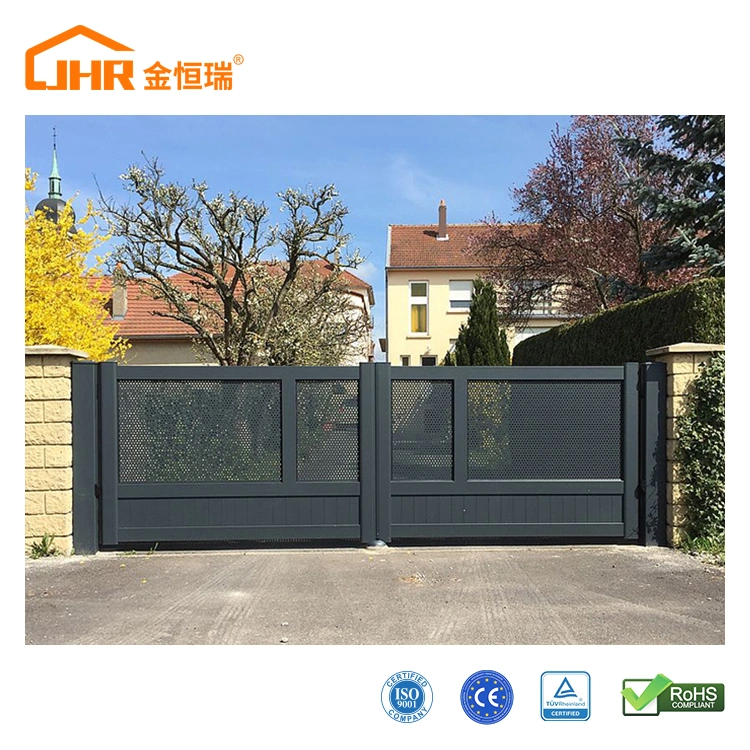 Simple Front Security Sound Insulation Double Metal Door Exterior Aluminum Expert Design Doors for Houses