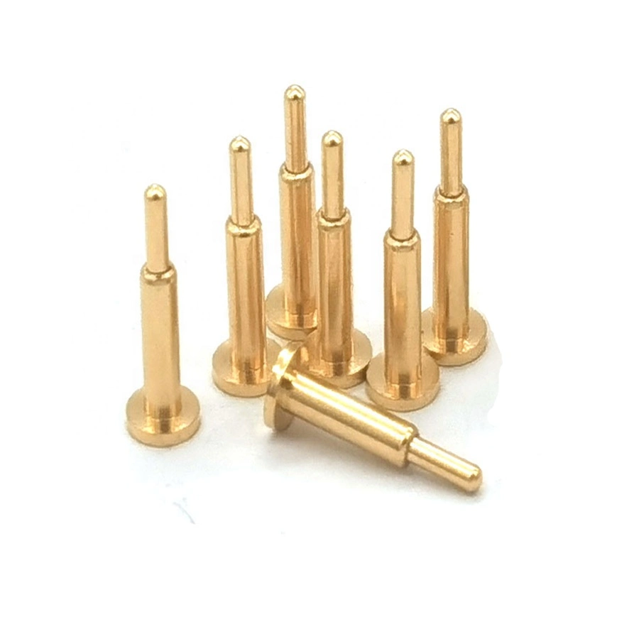 China Suppliers Custom Brass Pogo Pins Connector Dowel Electrical Plug Copper Waterproof Pogo Pin for Beauty Equipment