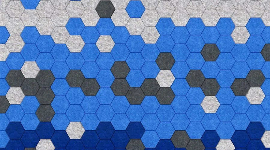 Hexagon Pet Fiber Panel for Wall Decoration